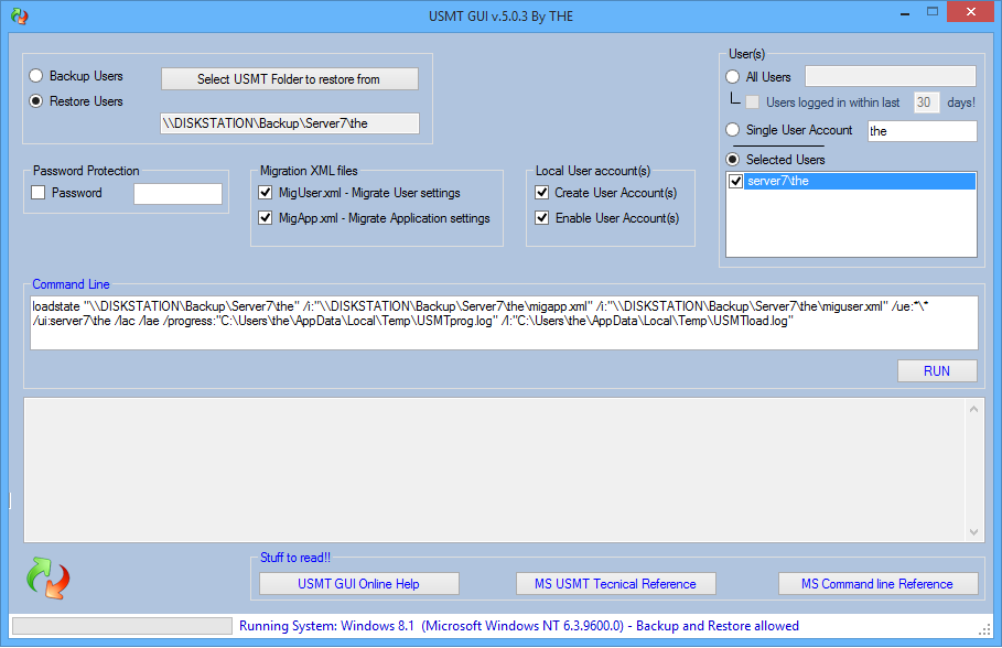 Usmt Script SCCM Deploy – USMT GUI – Migrate Users without SCCM